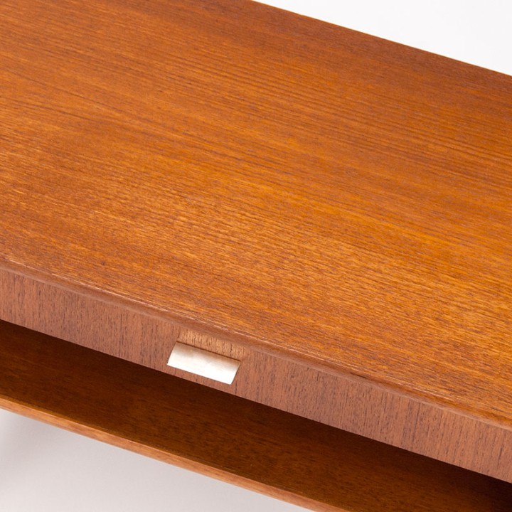 Set van 2 Mid-Century vintage nachtkastjes in teak