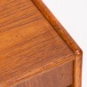 Set van 2 Mid-Century vintage nachtkastjes in teak
