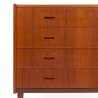 Mid-Century Danish teak chest of drawers with 4 drawers