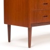 Mid-Century Danish teak chest of drawers with 4 drawers