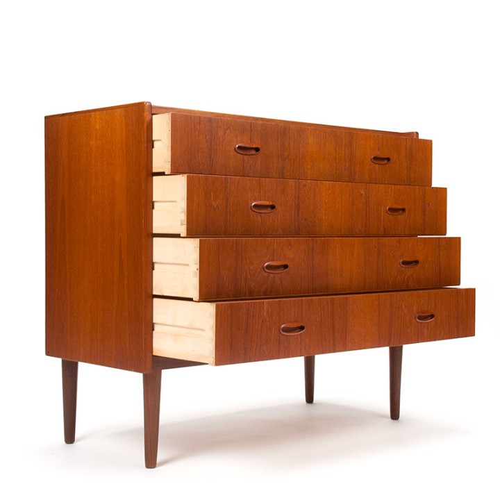 Mid-Century Danish teak chest of drawers with 4 drawers