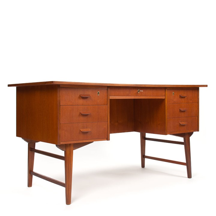 Mid-Century Danish vintage desk in teak