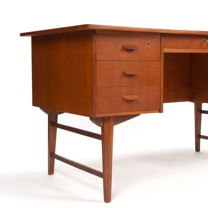 Mid-Century Deens bureau vintage model in teakhout