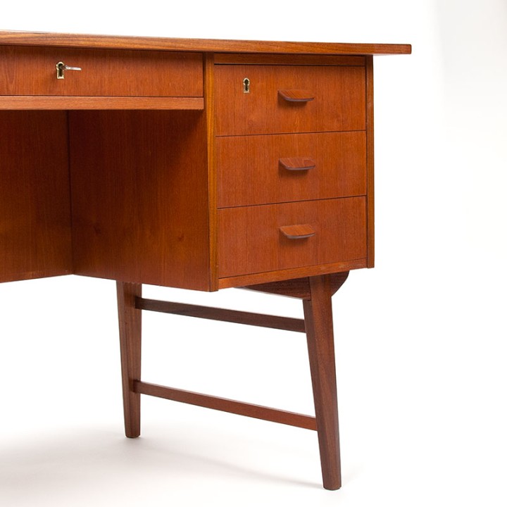 Mid-Century Deens bureau vintage model in teakhout