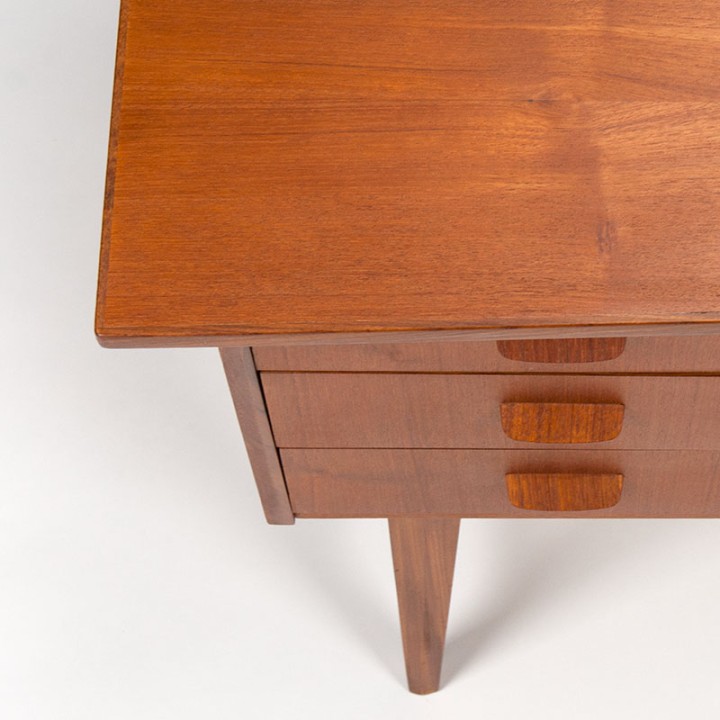 Mid-Century Deens bureau vintage model in teakhout