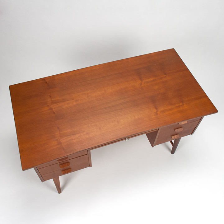 Mid-Century Deens bureau vintage model in teakhout