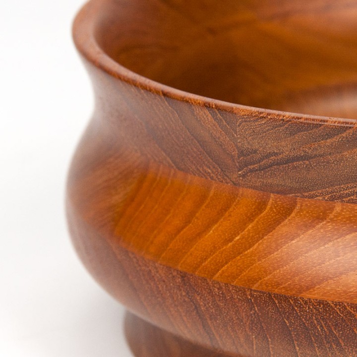 Teak vintage serving dish from the late sixties
