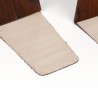 Palissander houten Deense vintage boekensteunen set van 2