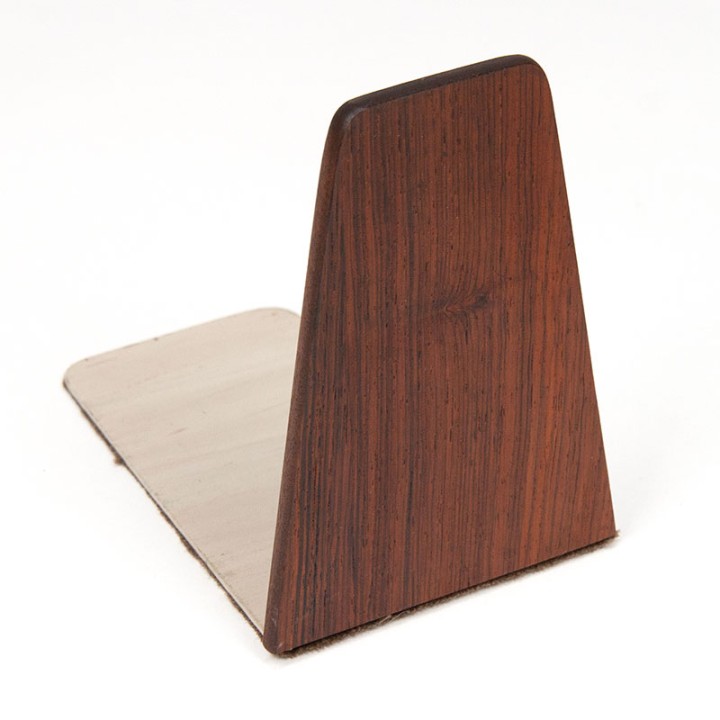 Rosewood Danish vintage bookends set of 2