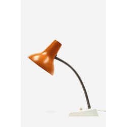 Bureaulamp met oranje kap