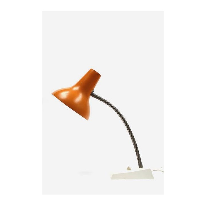Bureaulamp met oranje kap - Retro Studio