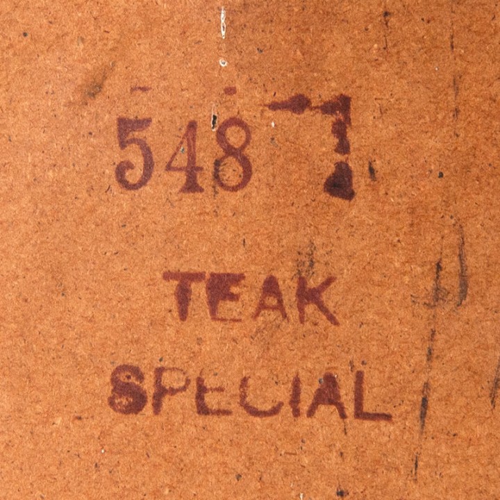 Mid-Century vintage Deense spiegel met organisch design