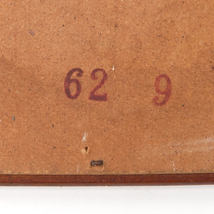 Mid-Century vintage Deense spiegel met organisch design