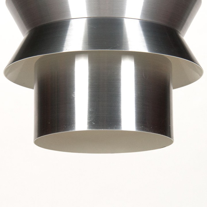 Aluminium Deense Mid-Century vintage hanglamp