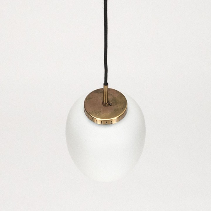 Deense vintage hanglamp Kina pendel van Bent Karlby