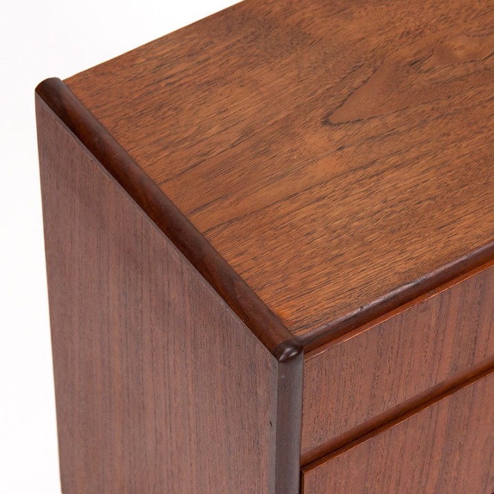 Chest of drawers with 3 drawers, vintage small Danish model