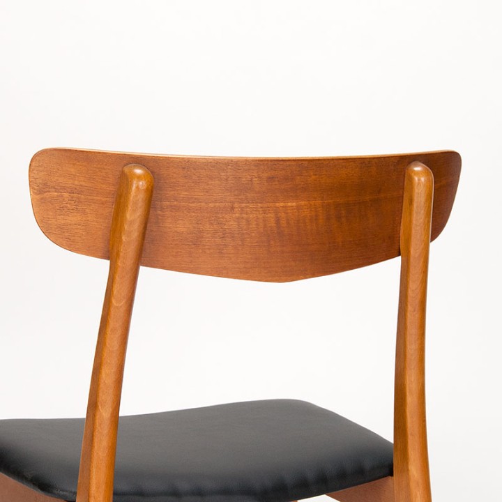 Findahl set of 4 Danish vintage dining table chairs