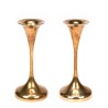Cawa Danish set of 2 vintage brass candlesticks