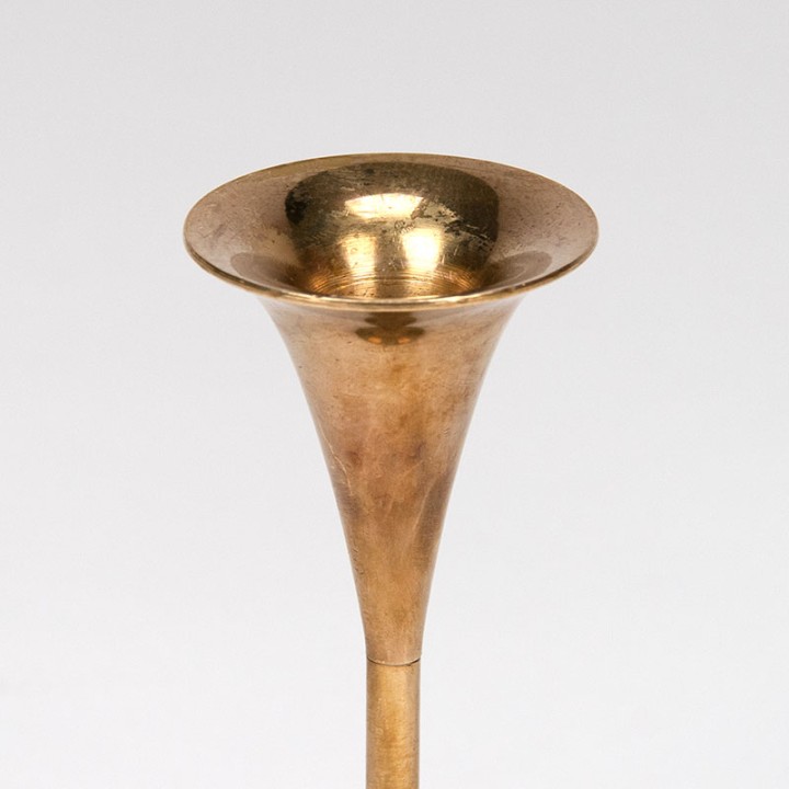 Cawa Danish set of 2 vintage brass candlesticks