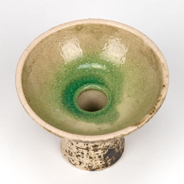 Pieter Groeneveldt earthenware vintage candlestick