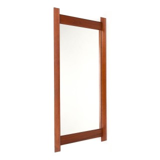 Danish sixties teak vintage mirror