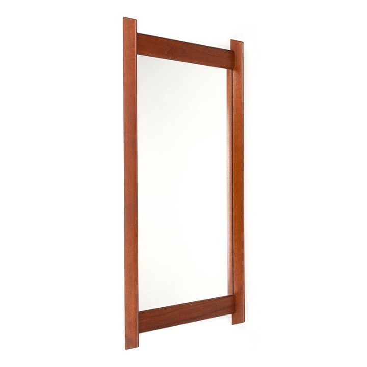 Danish sixties teak vintage mirror