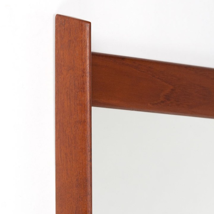 Danish sixties teak vintage mirror