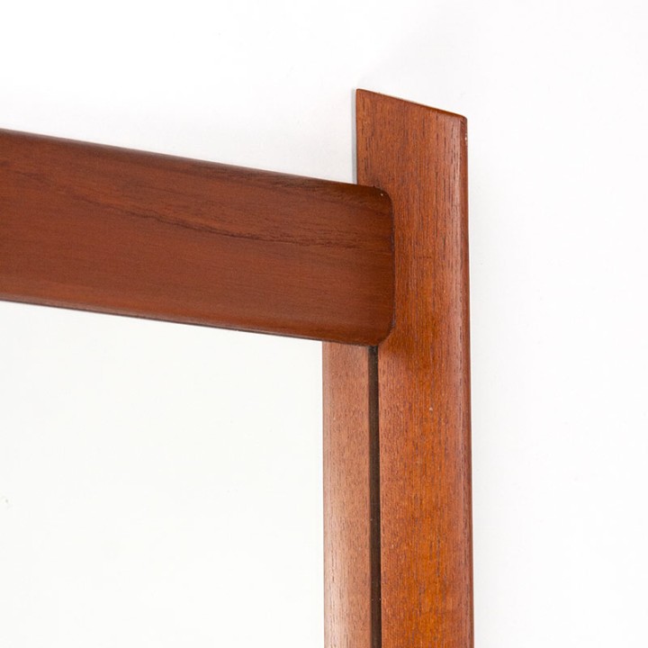 Danish sixties teak vintage mirror