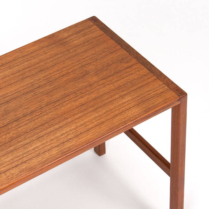 Teakhouten planten- en/ of bijzettafel Mid-Century Deens