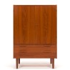 Mid-Century Deense vintage kast in teak met 2 deurtjes en 2