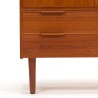 Mid-century Danish vintage teak cabinet with 2 doors and 2