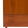Mid-century Danish vintage teak cabinet with 2 doors and 2