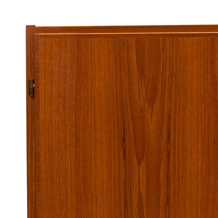 Mid-Century Deense vintage kast in teak met 2 deurtjes en 2