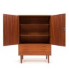 Mid-Century Deense vintage kast in teak met 2 deurtjes en 2