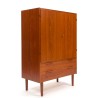 Mid-century Danish vintage teak cabinet with 2 doors and 2