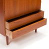 Mid-Century Deense vintage kast in teak met 2 deurtjes en 2
