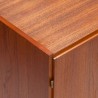 Mid-Century Deense vintage kast in teak met 2 deurtjes en 2