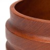 Danish vintage teak bowl with thick edge