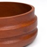 Danish vintage teak bowl with thick edge