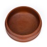 Danish vintage teak bowl with thick edge