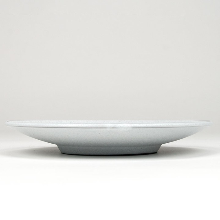 Keramiek vintage bord met abstracte voorstelling