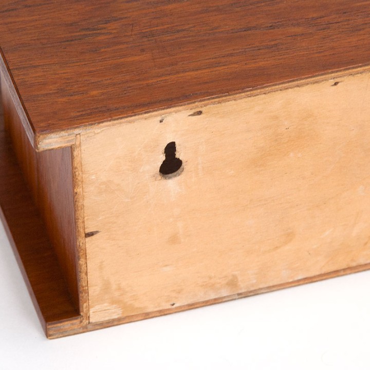 Organically designed set of 2 floating vintage bedside tables