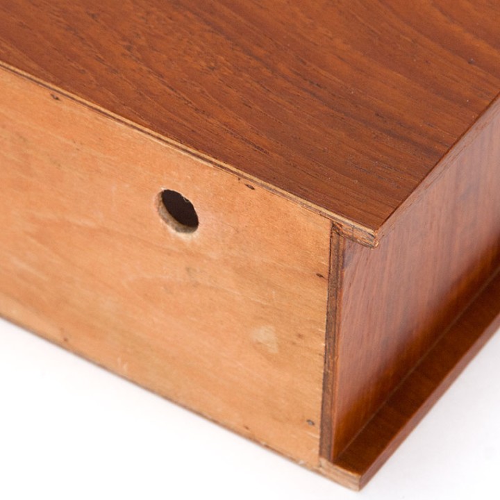 Organically designed set of 2 floating vintage bedside tables