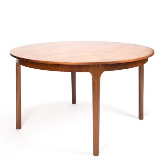 McIntosh Mid-Century vintage ronde uitschuifbare eettafel