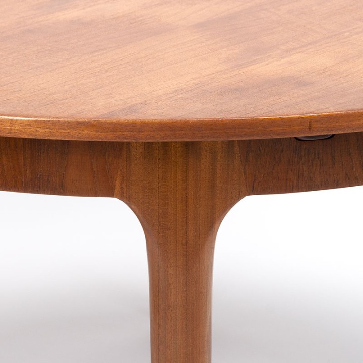 McIntosh Mid-Century vintage ronde uitschuifbare eettafel