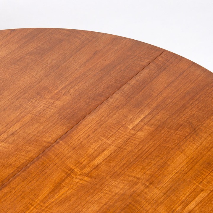 McIntosh Mid-Century vintage ronde uitschuifbare eettafel