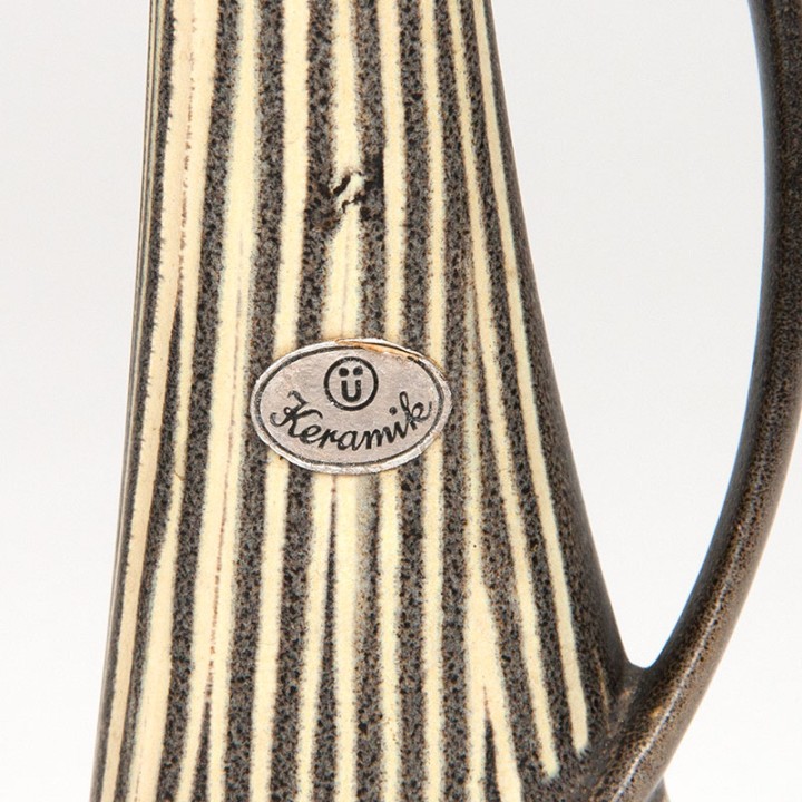 Jaren vijftig vintage vaas van keramiek