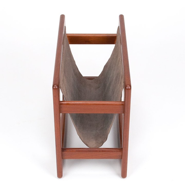 Salin Møbler vintage Deens krantenrek teak/ leer