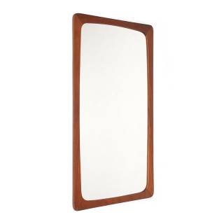 Mid-Century Danish teak vintage mirror