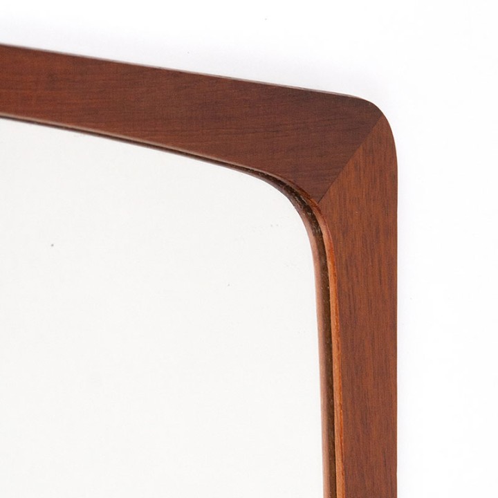 Mid-Century Danish teak vintage mirror
